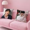 Kpop Style Hot Singer Lee J-Jun Young Pillow Case Anti-Dustmite Pillowcase Invisible Zipper Silky Short Plush Sofa Cushion Cover