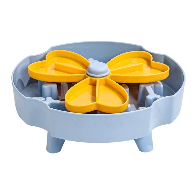 Windmill Slow Feeder Dog Food Bowl With Puzzle Design Prevent Choking Health Eating Habits For Fast Eating Dog Use
