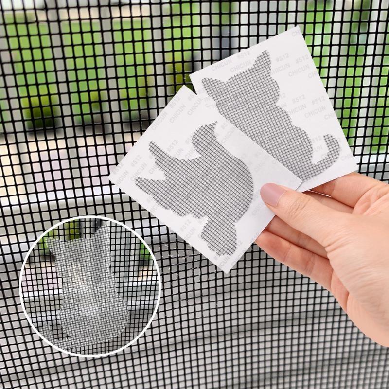 10Pcs Self-Adhesive Cartoon Window Door Mesh Repair Patch Household Anti-Mosquito Net Screen Sticker For Fixing Holes