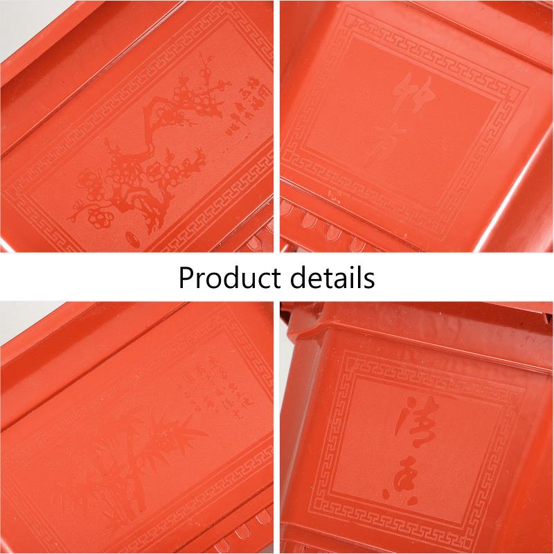 10 Adet Saksı Kare Saksılar Dış Mekan Ofis Bonsai Büyük Sukulent Bitkiler Plastik Dikim Bahçe Aksesuarı Ev Dikdörtgen