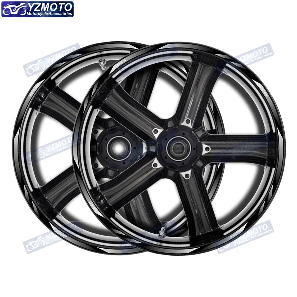 For Kawasaki Z1000SX Motorcycle Front And Rear 17 Inch Wheel Hub Sticker Waterproof Reflective Decorative Decal Rim Stickers