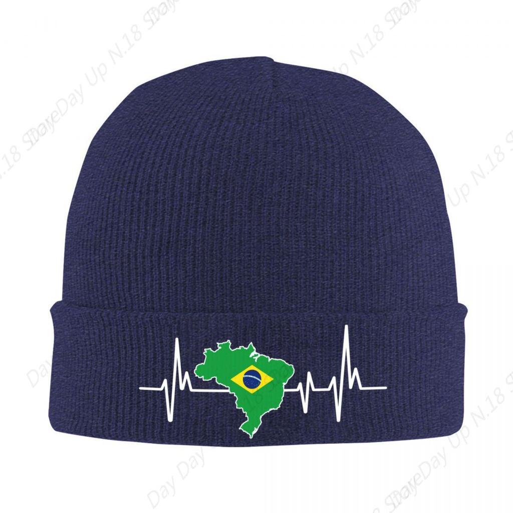 Brazilian Flag Brazil Beanie Cap Unisex Winter Warm Bonnet Femme Knitted Hat Brazilian Proud Skullies Beanies Hats