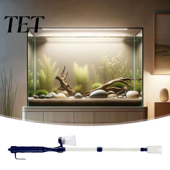 Automatic Water Changer Electric Aquarium Gravel Cleaner, Cordless Fish Tank Vacuum with Adjustable Length, Efficient Pump for Tanks Filter