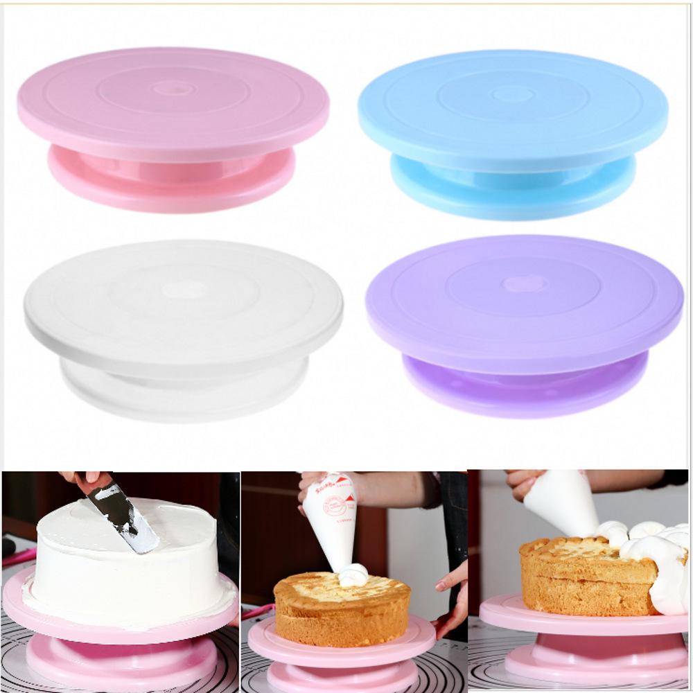 Cake Decorating Turntable: Rotating Stand & Tools for Baking