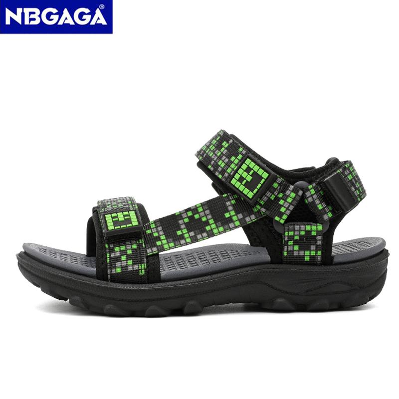 Children Casual Flat Sandals Boys Summer Beach Shoes Breathable Open Toe Non-Slip Kids Walking Footwear