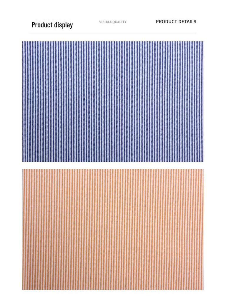 Cotton Yarn-Dyed High-Density Striped Fabric for Clothing and Sportswear