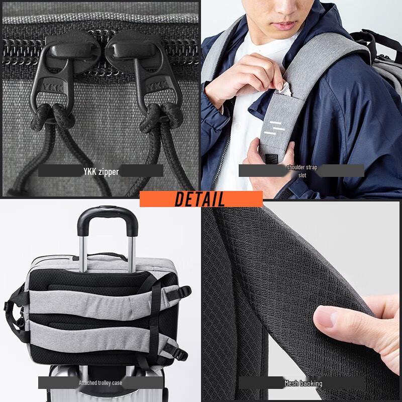 Sanwa Supply BAG-BPC9GY Business Casual Laptop Backpack