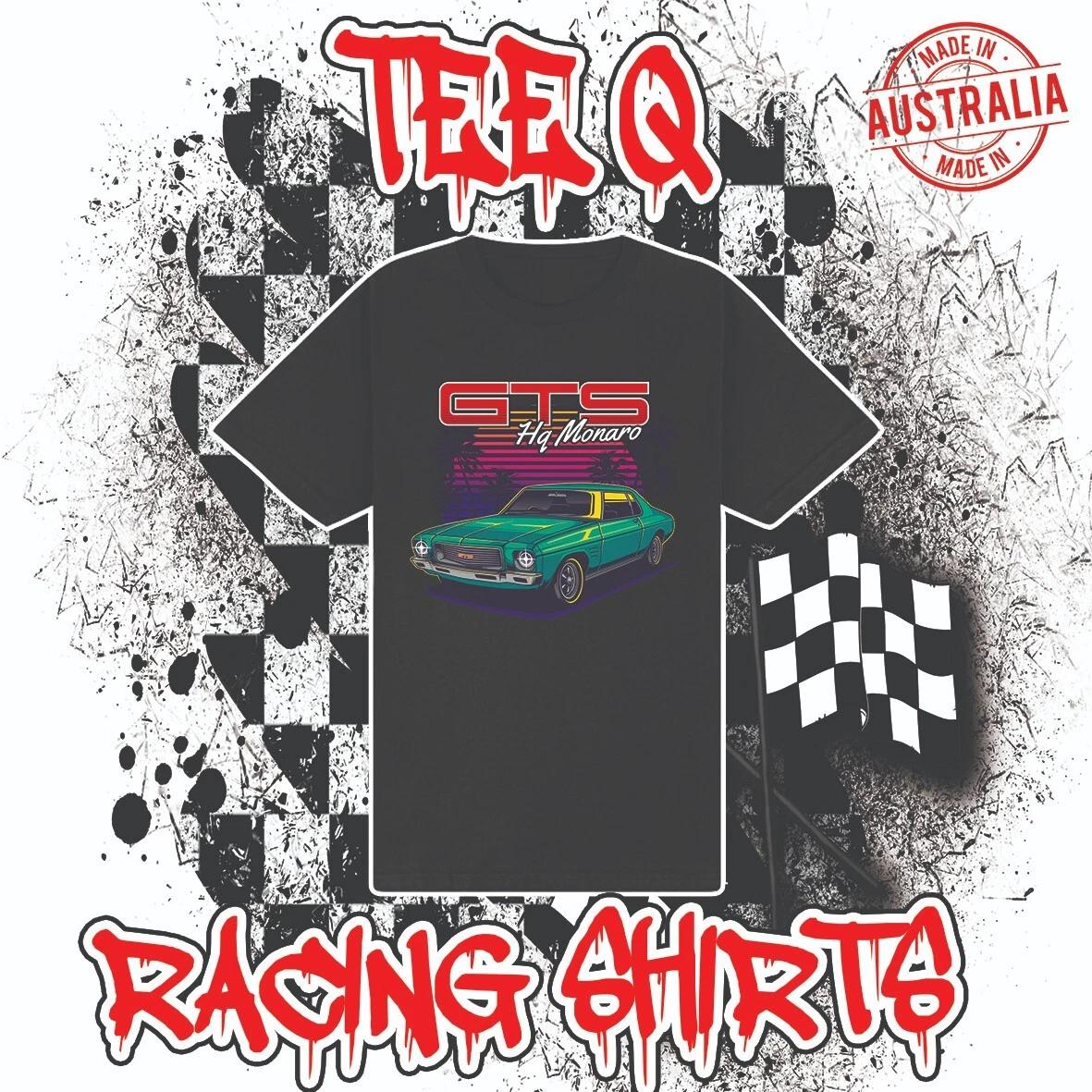 Men s and Women s T-shirts Holden Monaro HQ GTS Black Tee ~ Premium Gildan Cotton L