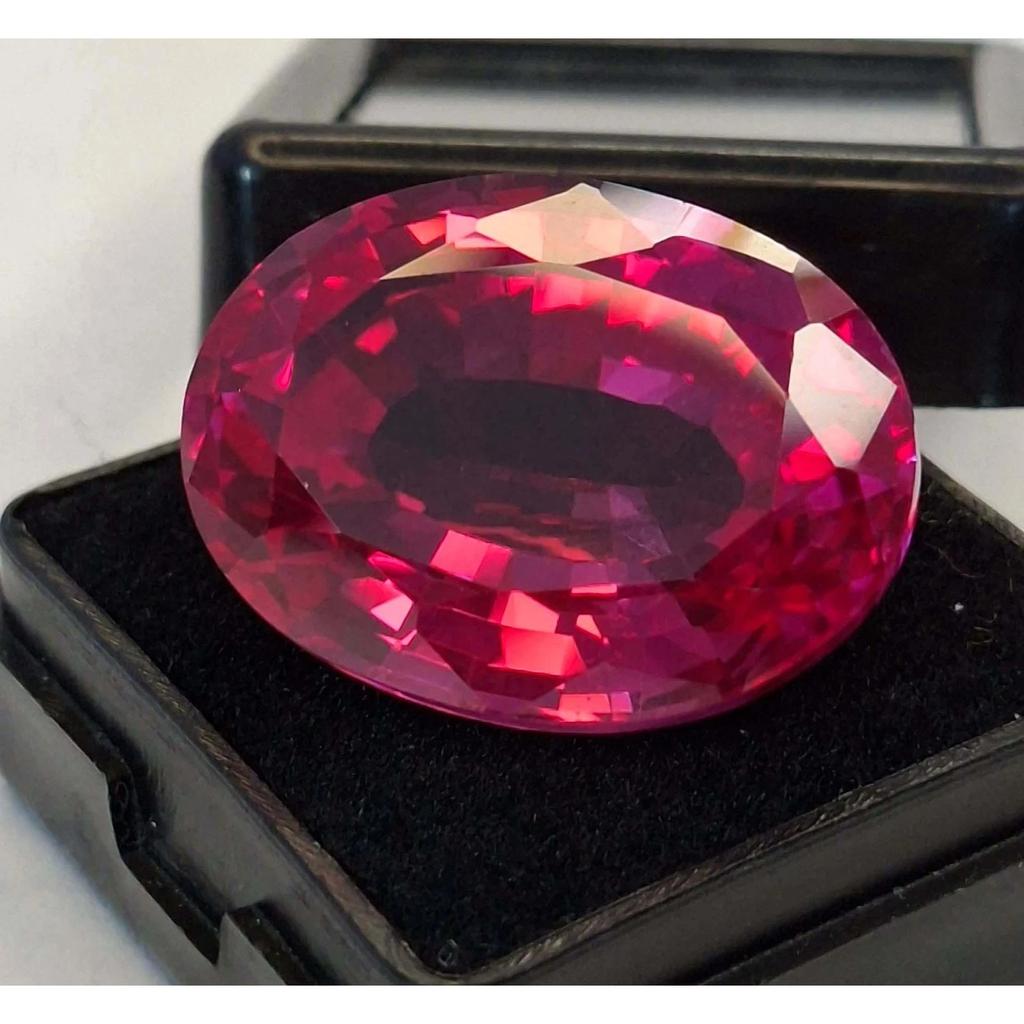 Certified Natural Dark Pink Ruby Oval Cut 37-39 Ct Fabulous Loose Gemstone