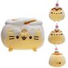Adorabile Cuscino Peluche con Pelo Corto Imbottitura in Cotone PP Serie Gatto Pusheen