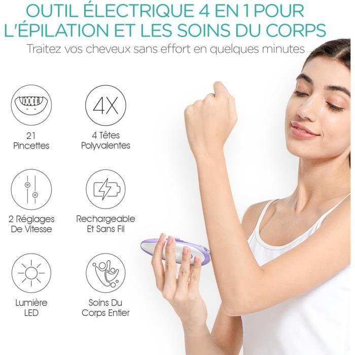 Épilateur Électrique - GENERIC - HR310 - 4 en 1 - Rechargeable USB - 2 Vitesses