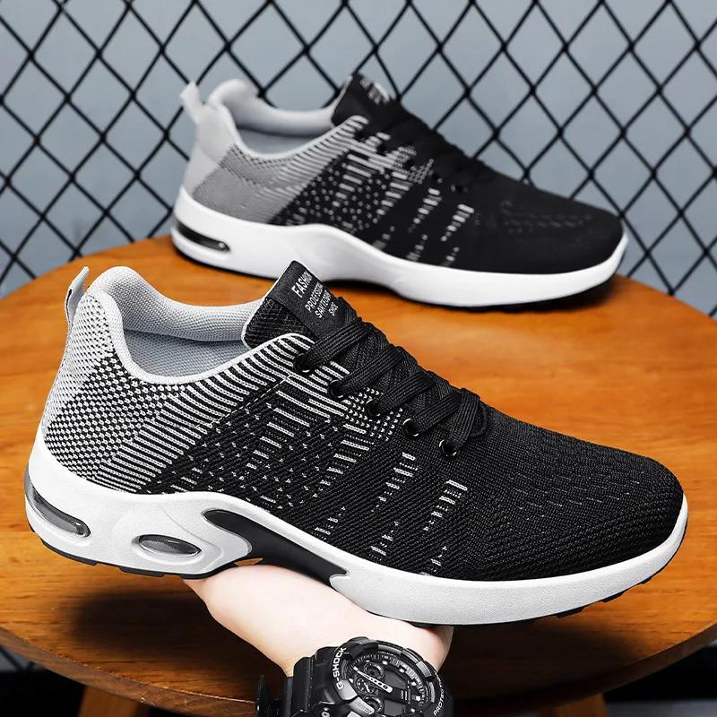 Professional Running Shoes for Men 2025  Lightweight Men's Designer Mesh Sneakers Lace-Up Male Outdoor Sports Tennis Shoe