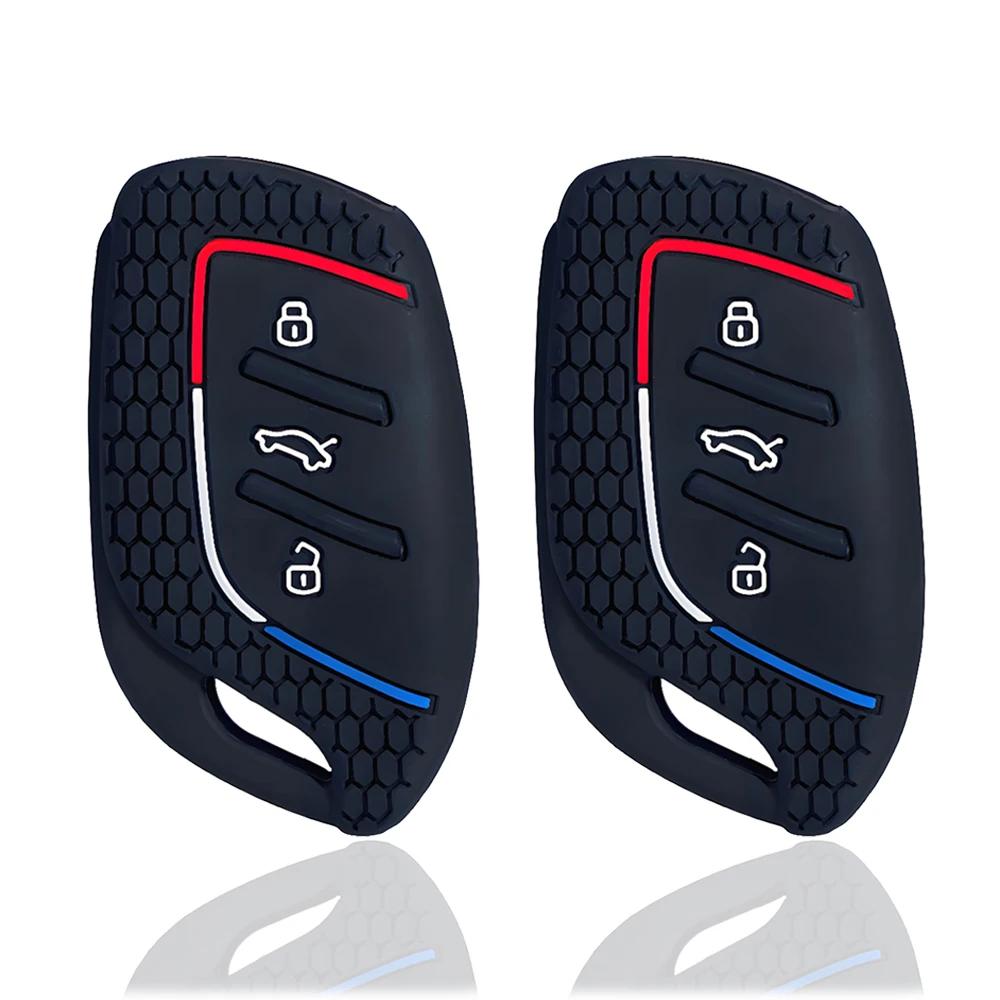 Silikon Schlüsselanhänger Hülle für MG 4 2026 Mg4 Ev MG HS GT ZS EV ZX MG5 MG6 für Roewe RX3 RX5 RX8 ERX5 I6 I5 Autozubehör