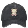 Casquette de Baseball Rilakkuma Korilakkuma Running Hippie Ajustée Rétro Trucker Casquette Papa Unisexe Adolescents Design Classique Casquette Snapback
