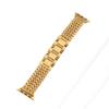 Heart Weave Stainless Steel Watch Band for Apple Watch iWatch 12/11/10/Ultra/SE Metal Replacement Strap Silver