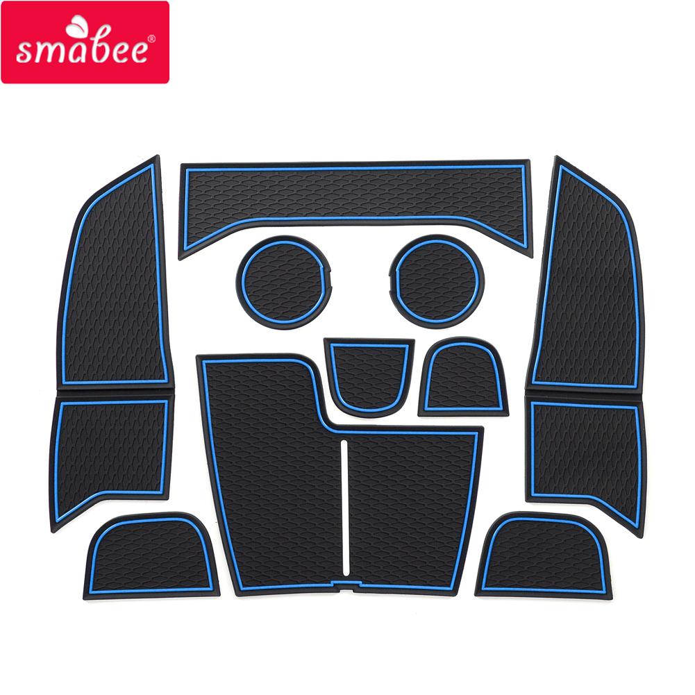 Smabee Gate Slot Cup Pad für Ford Focus 2019 Autoinnenausstattung Gummi-Antirutschmatten Antirutschmatte Autoaufkleber