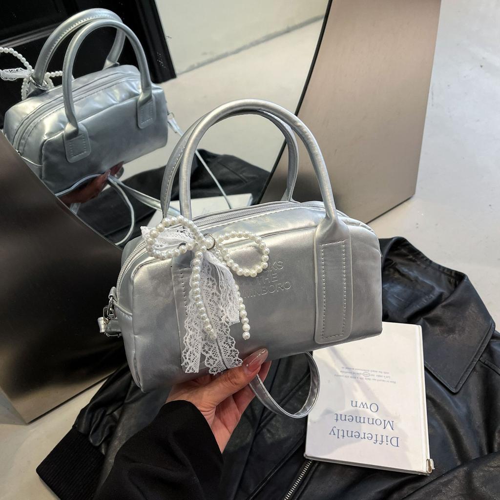 Stilvolle Handtaschen, vielseitige Crossbody-Taschen im Nischen-Retro-Stil, modische Boston-Umhängetaschen