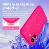 Etui z brokatem w kolorze gorącego różu z motywem róży na iPhone Air 17 Pro Max 16E 16 E 15 Plus 14 13 12 11 X Xs Xr Se 2022 2020 8 7 Urocze etui na telefon dla kobiet i dziewcząt Akcesoria