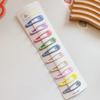 Versión Coreana de Color Crema Aceite Goteando Corazón de Chica Dulce Lindo Versátil Pasador Flequillo Cabello Roto Tocado Pasador