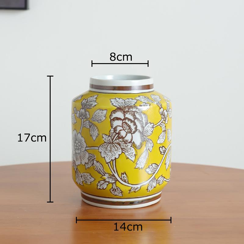 Blue and White Porcelain Vase Plant Pot Table Decoration Flowers Arrangement Multiple Styles Flower Vases Room Aesthetic Decor