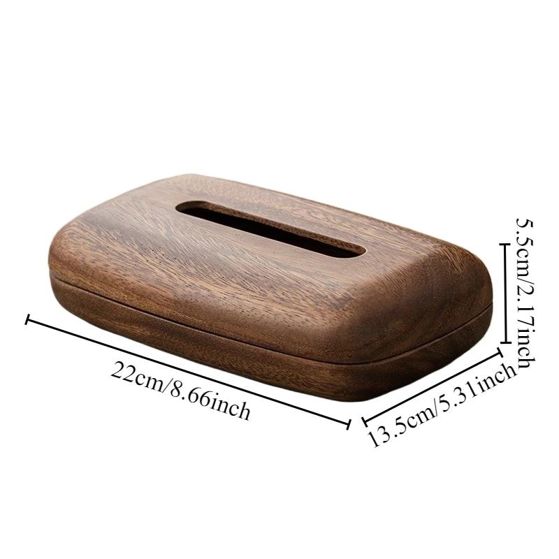 Walnut Tissue Boxes Luxury Napkin Box Rectangular Storage Holder for Living Room Organizer Box Aesthetic Kitchen Items for Home