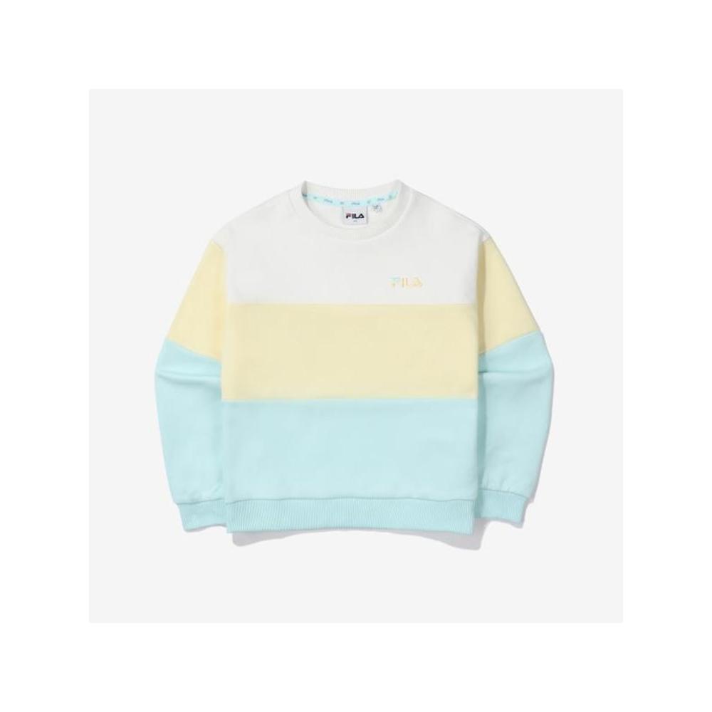 

[fila Kids] 3 Tier Color Sweatshirt Fk2pof1103x Crm q0zFk2pof1103xCrm CREAM/120