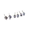 Six-Prong Crystal Zirconia Stud Earrings - Versatile Sparkling Ear Cartilage Jewelry for Men & Women