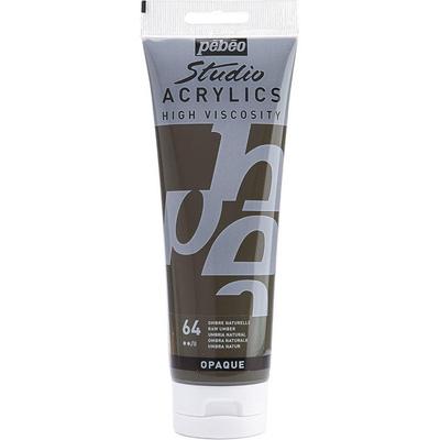 Akrylfärg - PEBEO - Studio High Viscosity - 250 ml - Naturlig Ockra - Matt Finish