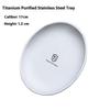 1Pc Titanium Camping Plate Travel Tableware Stackable Camping Supplies Backcountry Dinnerware For Backpacking Picnic Equipment
