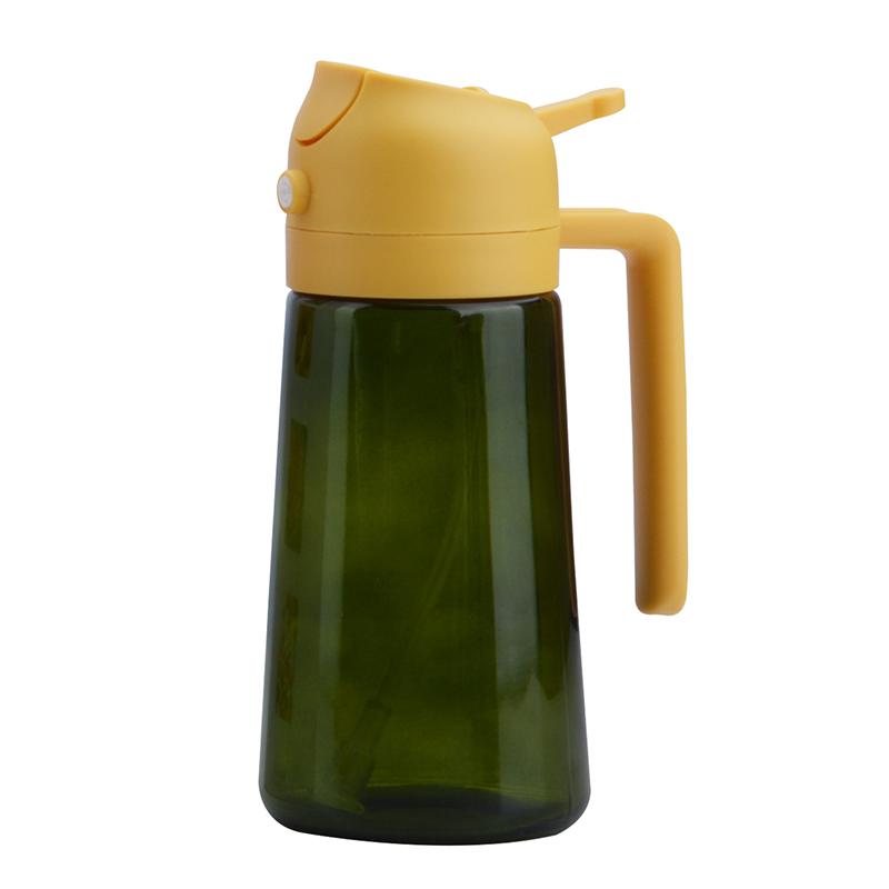 2-in-1 Dark Glass Oil Sprayer Black Lightproof Olive Oil Dispenser for Cooking Salads And Barbecues - Kitchen Barbecue Tool
