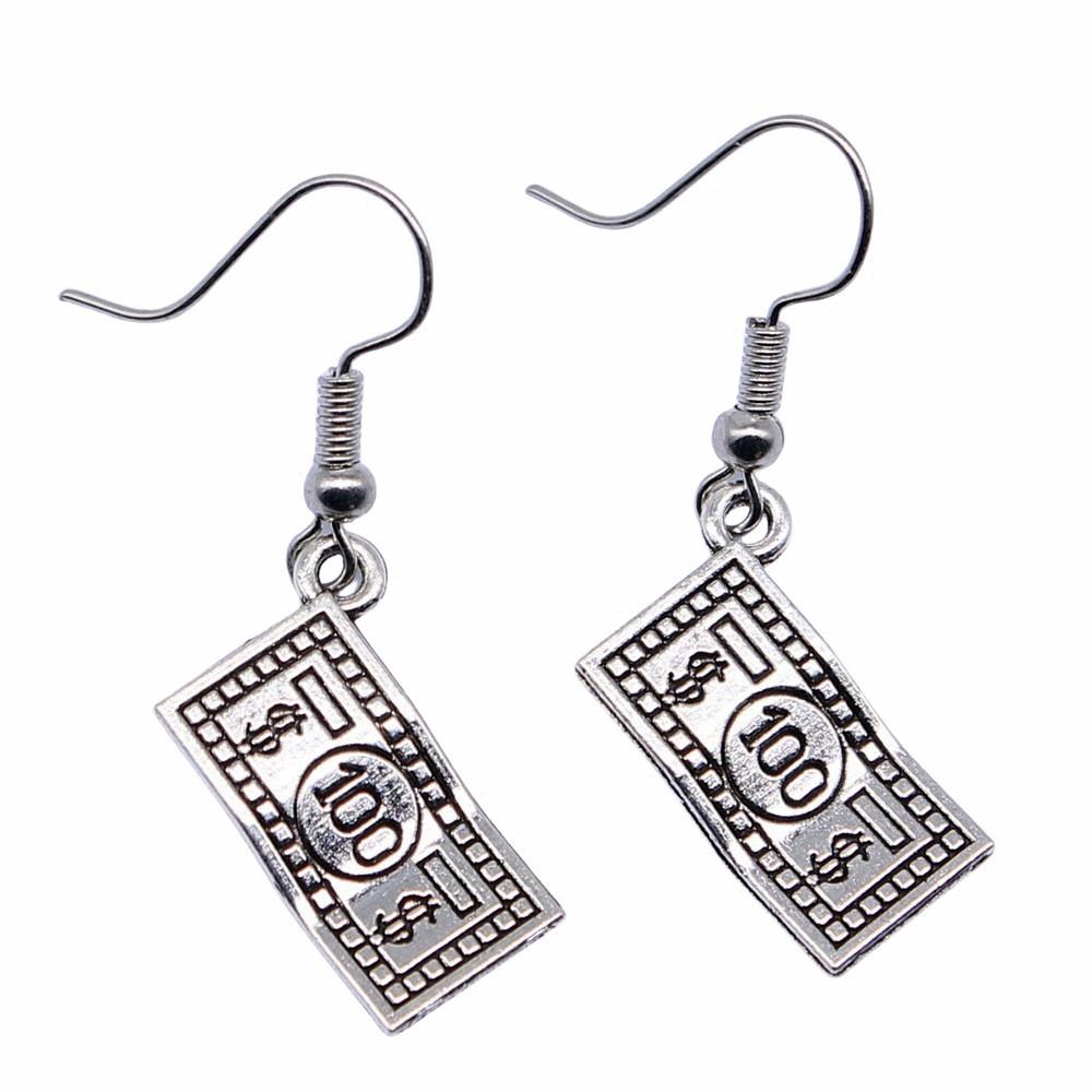 Compass Dangle Earrings Adventure Travel Nautical Navigation Drop Jewelry