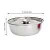 Ciotola per uova al vapore in acciaio inossidabile 304 con coperchi Stoviglie da cucina Ciotola per frutta, insalata, dessert, zuppa Contenitore per alimenti Ciotola per noodles di riso