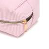 Portable Makeup Brush Tool Storage Bag with Zippered Corduroy Solid Color Cosmetic Bag Large Capacity Zippered Purse