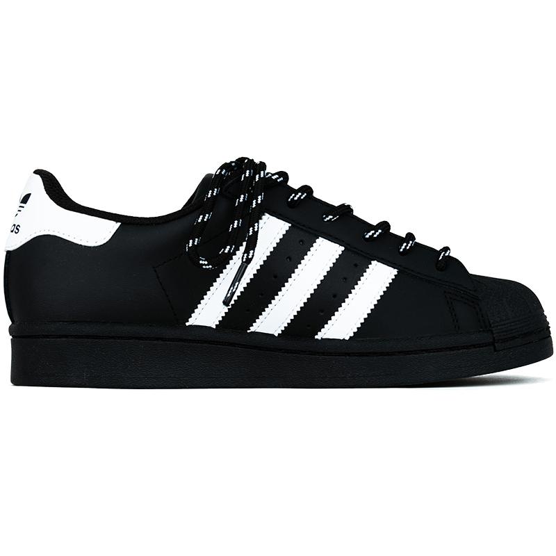 Adidas Originals SUPERSTAR Starry Sky Knight Abrasion Resistant Low top Skateboard Shoes Unisex Black White EG4959(Team562-)
