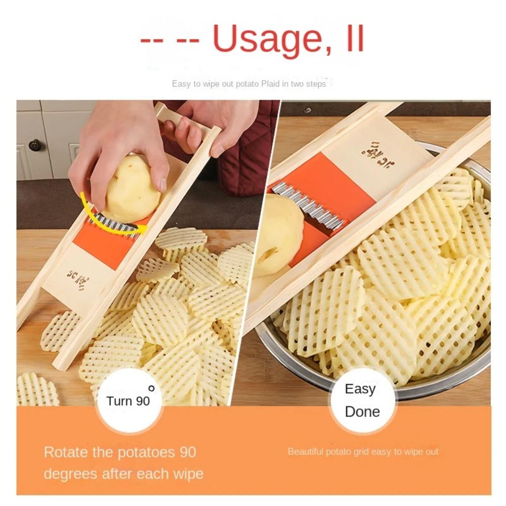 Cut Flower Knife Grid Slicer Grid Wipe Grid Knife Potato Slicer Cut Potato Grid Artifact