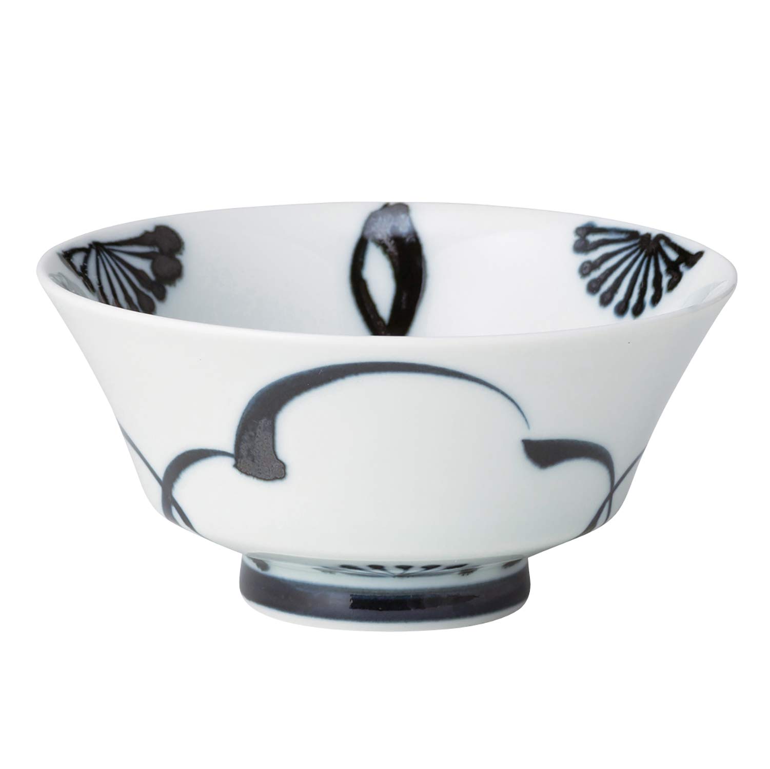 

Nishikai Pottery Rice Blue and Hasami Suehiro Plum Blossom 18156 Bowl, White, Medium, Ware, Bowl, Pattern,