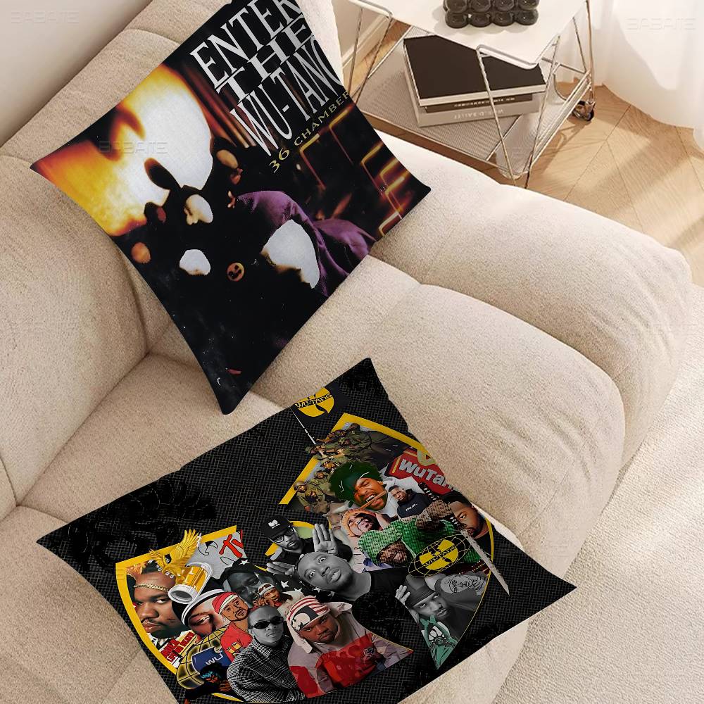 Popular Rap Group W-wu T-tang Personalized Pillow Dust Cover Bedroom Kids Party Decoration Pillowcase Birthday Children Gift