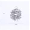 Stainless Steel Chainmail Scrubber 1Pcs Rust Proof Scratch Free Ideal Gift for Cooking Lovers Kitchen Cookware Cleaning