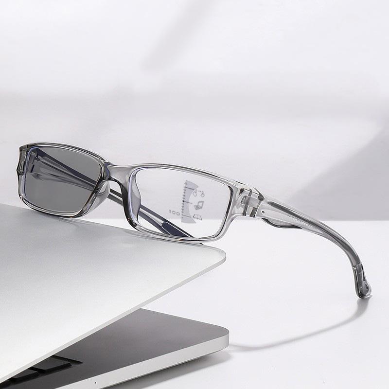 Sports Outdoor Dual-purpose Photosensitive Color Change Anti-blue Light Multi-focus Reading Glasses 81279-1