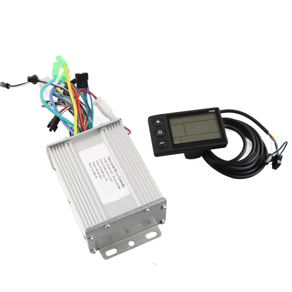 Brushless Motor Controller Aluminum Alloy Notch Shell Heat Dissipation Electric Intelligent Controller with LCD Display