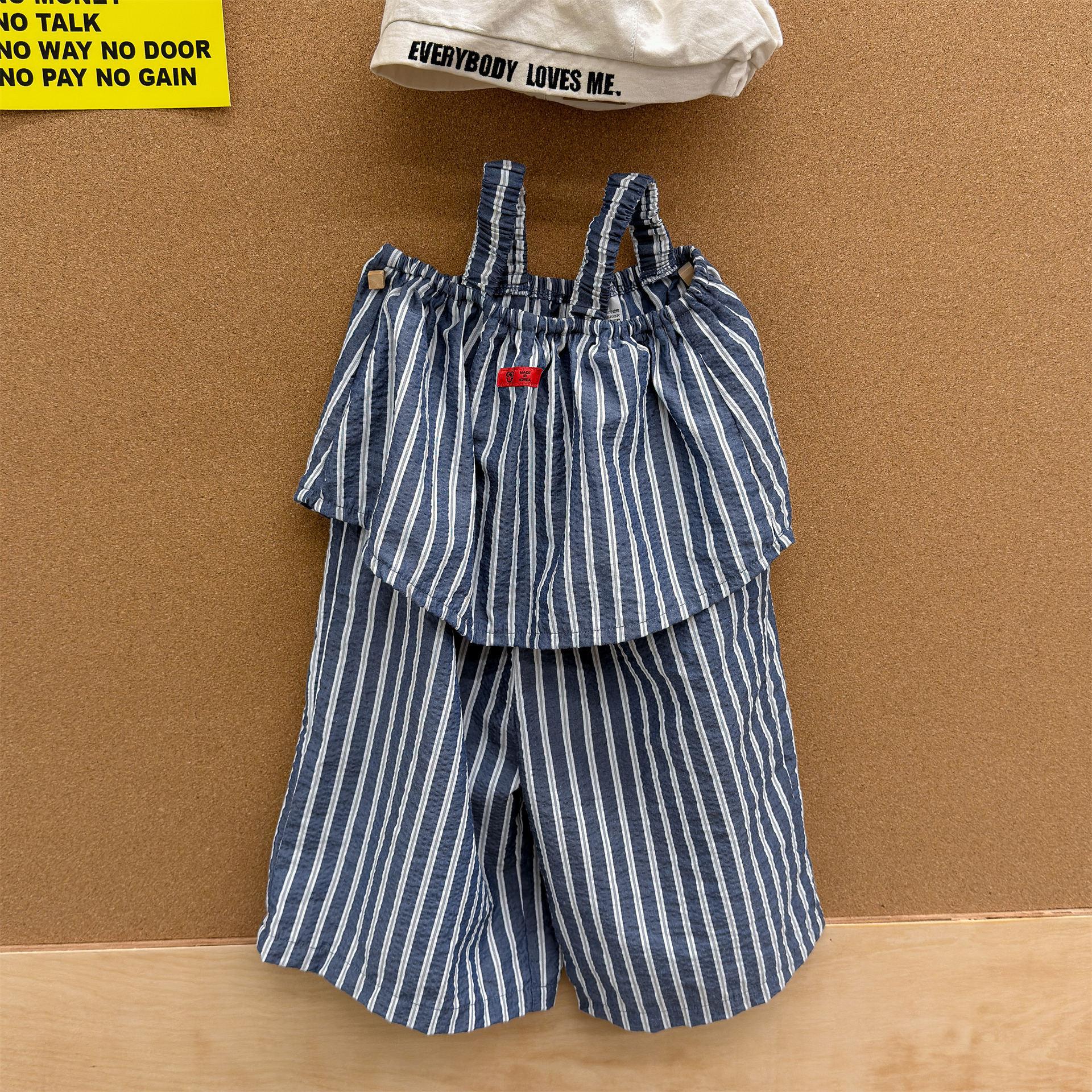 Children s Clothing, Girls Summer Clothes, Camisole Jumpsuit, Summer Jumpsuit, Wide Leg Cropped Pants 80cm