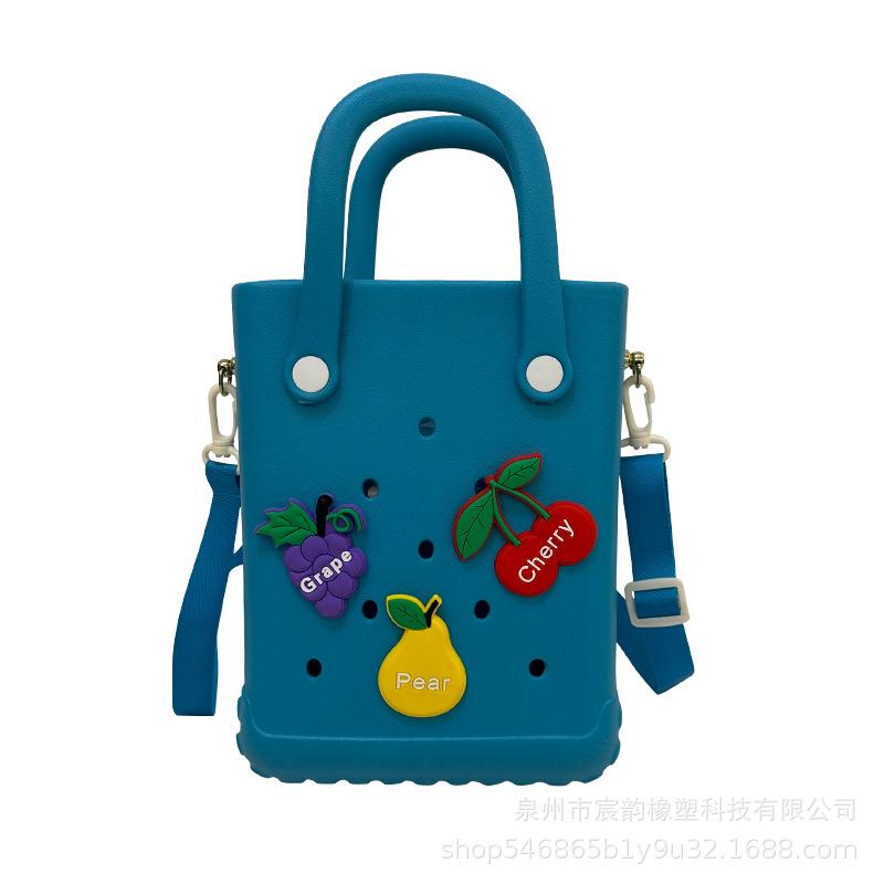 Kids' Bags Fashion Jelly Bags Shoulder Bags New Hollow Out Outdoor Beach Bag Handheld Bag Crossbody Bags Child Small Square Bags