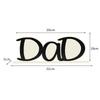 Dad Letter Photo Frame Desktop Decorative Art Craft Free Standing Frame for