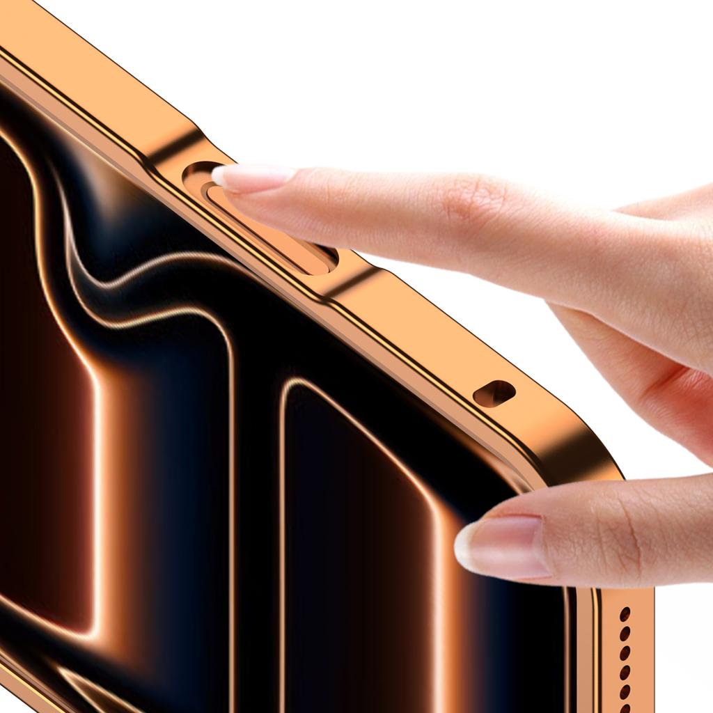 Aroma Aluminum metal Case for iPhone 17 Pro Max 16 Pro 15 Pro 14 Pro Max Camera protection Anti-fall Heat Dissipation Cover