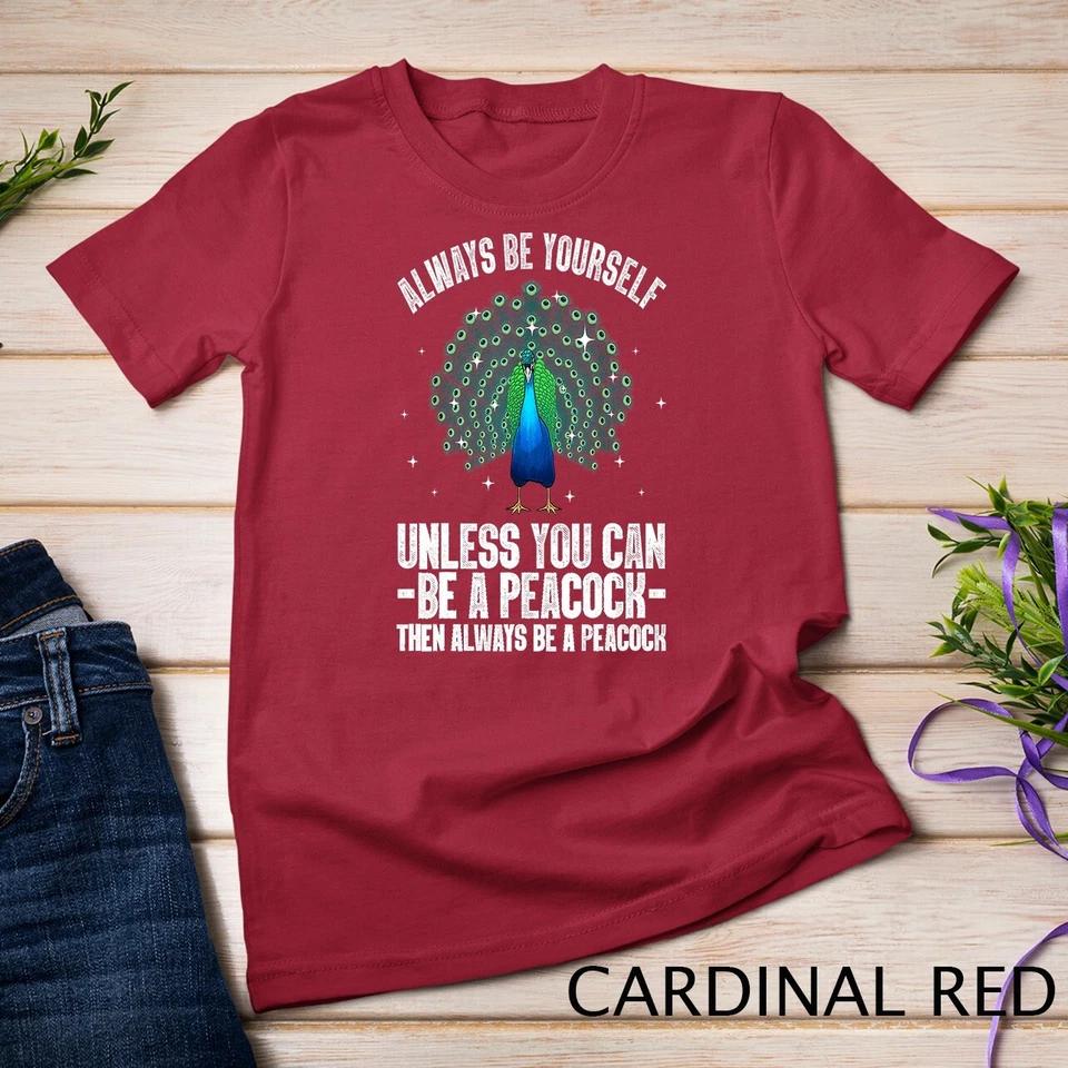 Funny Peacock Art For Men Women Peacock Themed Peacock Lover Unisex T-shirt 2 2XL