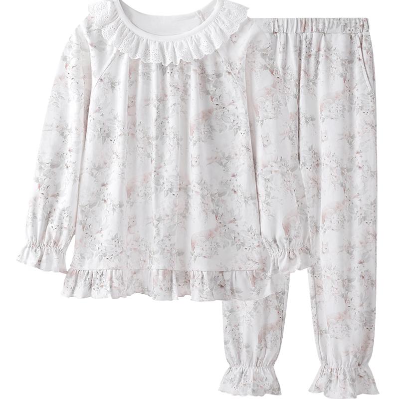 

YEEHOO Girls Antibacterial Combed Cotton Pajamas Homewear 170