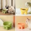 Non-Slip Anti-Dumping Pet Bowl 45° Inclined - Macaron 4-Color Pet Grade, High Feet Stable Food & Water Dish for Cats Dogs