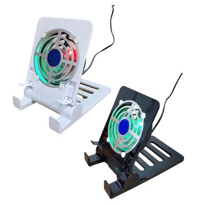 Foldable Mobile Phone Holder With Builtin Quiet Cooling Fan, USB Power Gaming Radiator Suitable For Smartphone Tablet