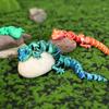 10Pcs Wholesale 3D Printed Toy Ornaments Decoration Lizard Gecko Integrated Joint Mobility Statue Ornament Home Decor