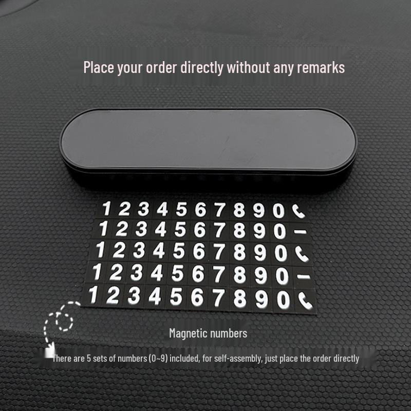 French Bulldog Temporary Parking Phone Number Plate